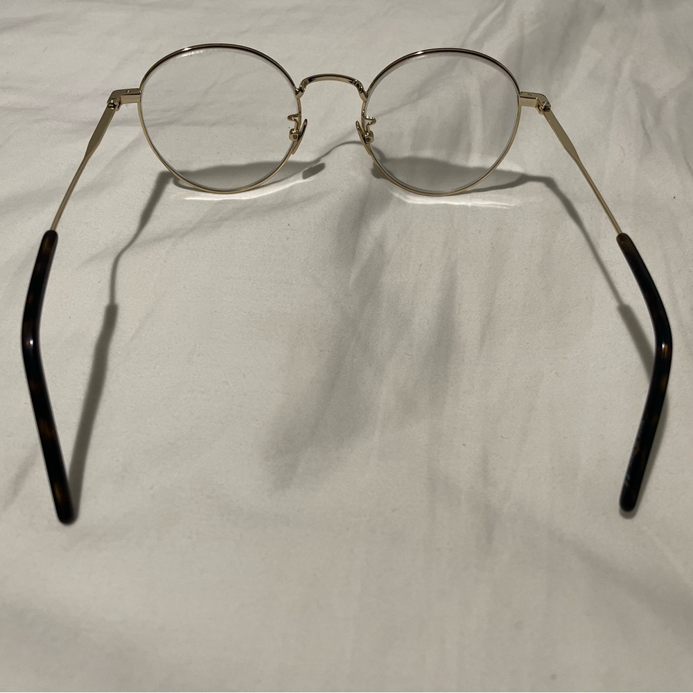 Saint Laurent gold toned framed glasses